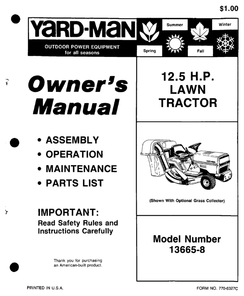 Yard-Man 13665-8 owner's manual