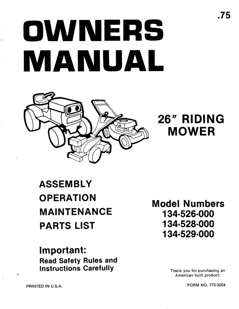 MTD 134-526-000 User manual