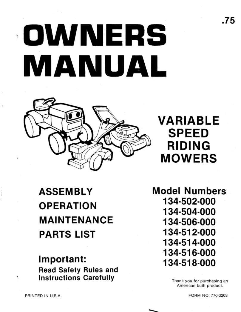 MTD 134-502-000 User manual