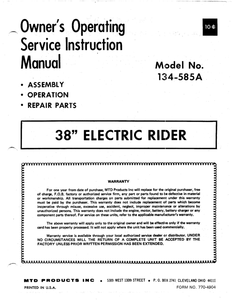 MTD 134-585A User manual