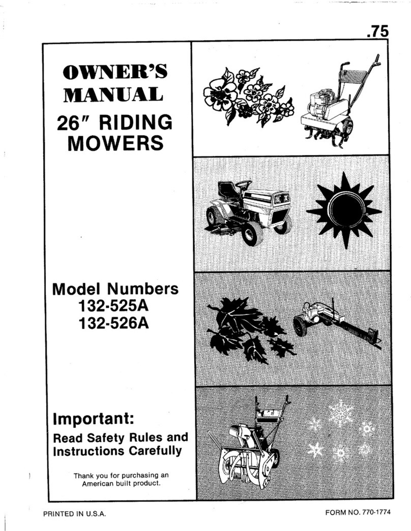 MTD 132-525A User manual MTD 132-525A User manual