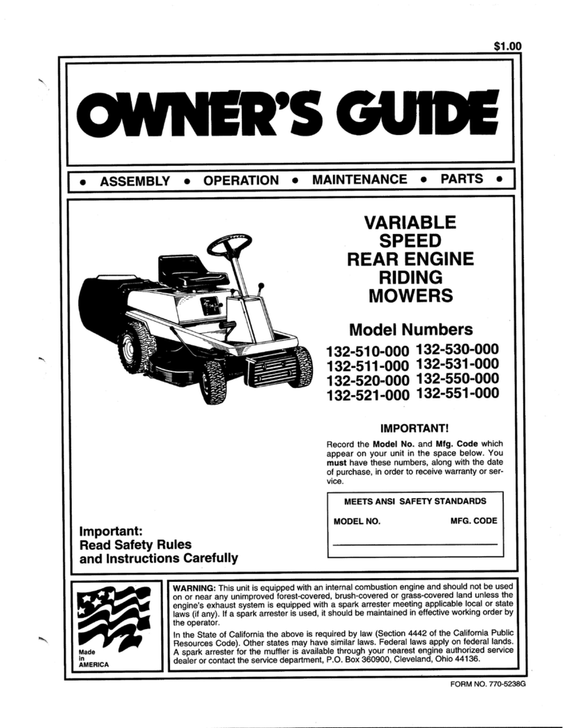 MTD 132-510-000 User manual