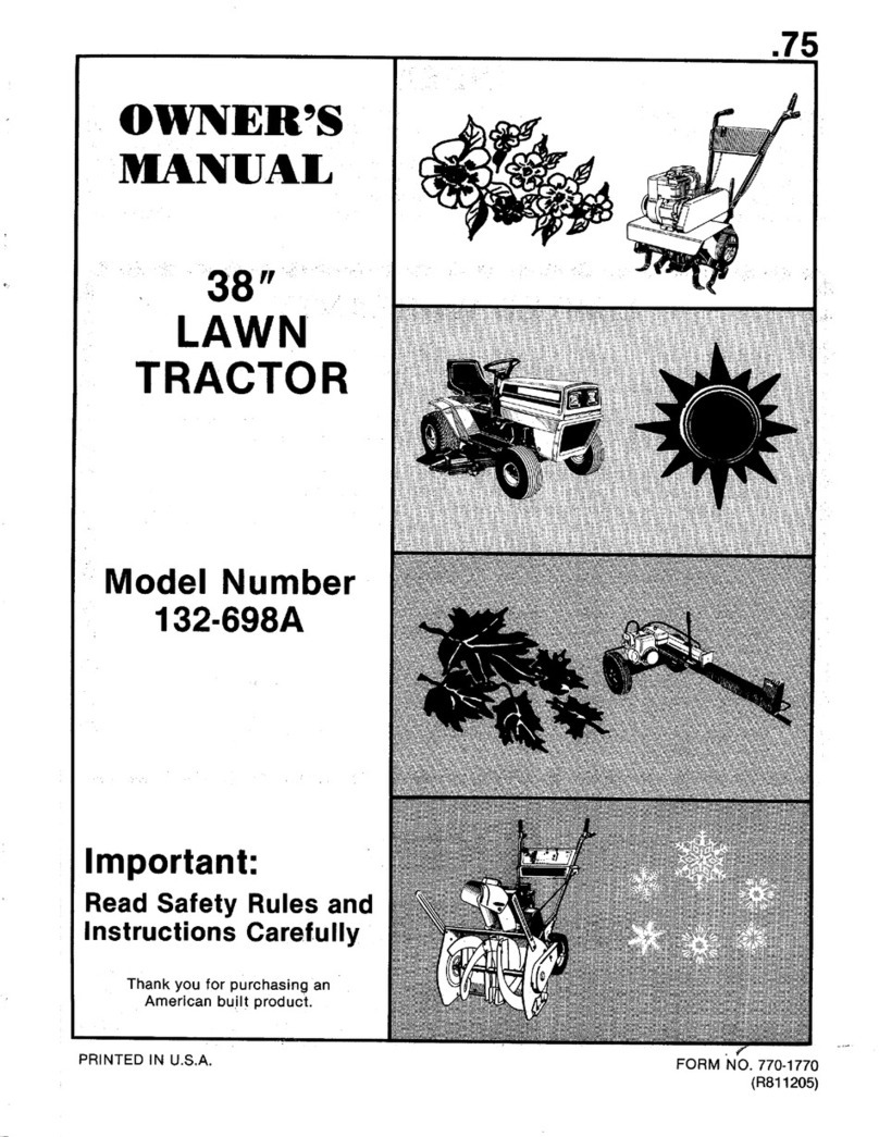 MTD 132-698A User manual
