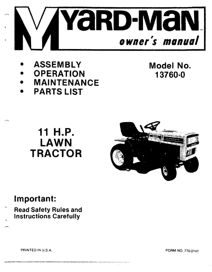 Yard-Man 132-050A User manual Yard-Man 132-050A User manual