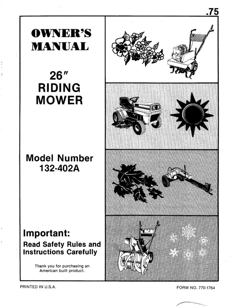 MTD 132-402A User manual
