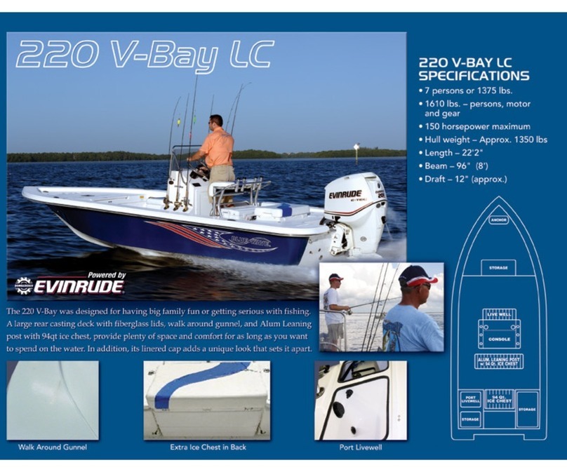 Blue Wave Boats 220 V-Bay LC Specifications