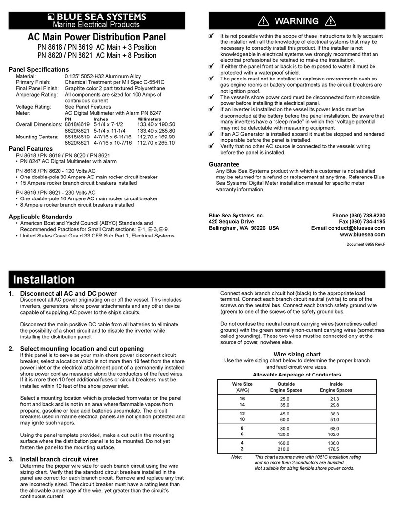 Blue Sea Systems PN 8618 User manual