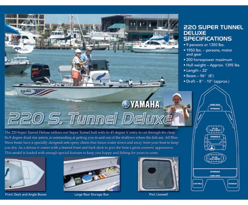 Blue Wave Boats 220 Specification sheet