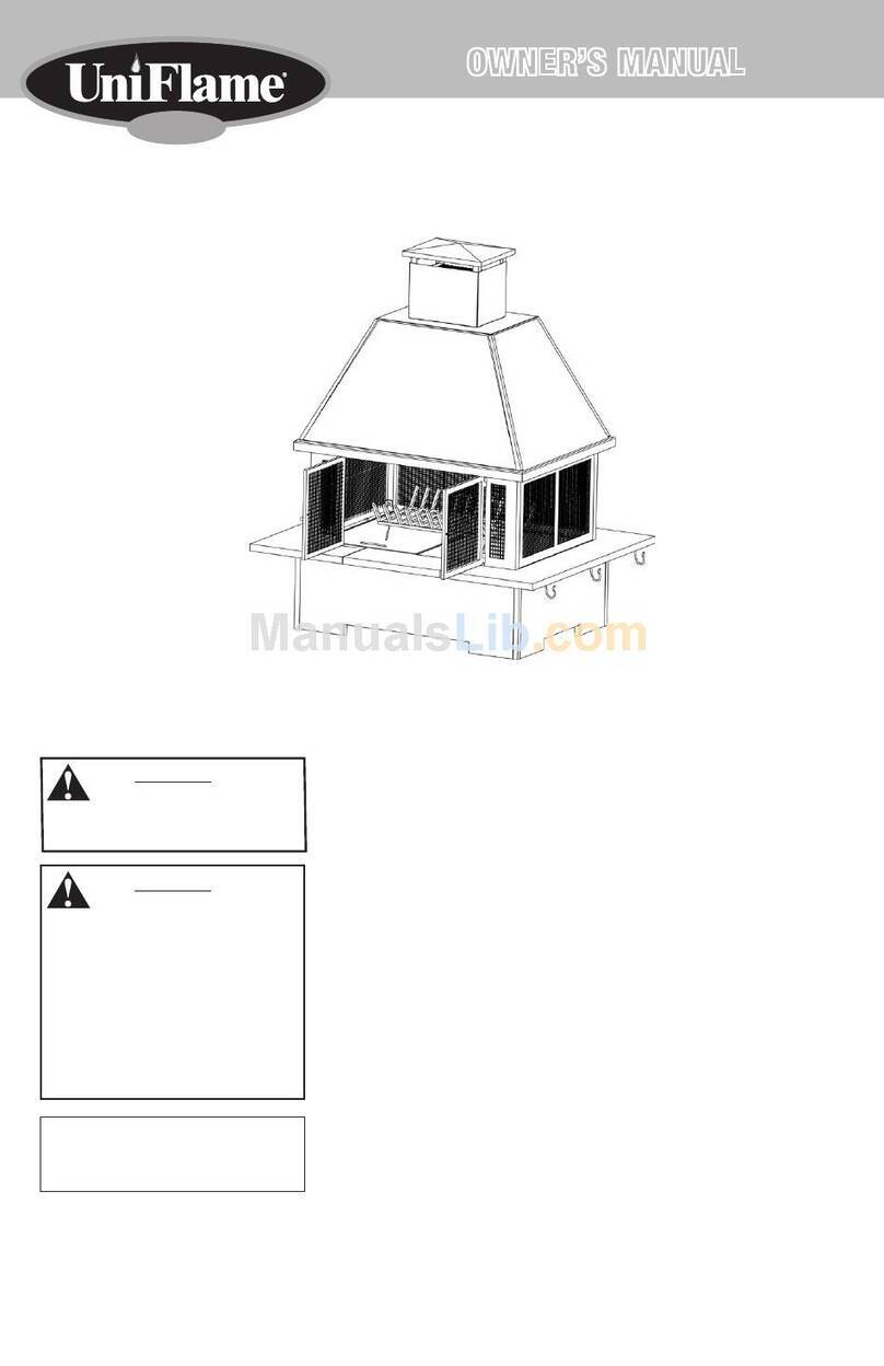 BlueRhino Uniflame Gold WAF508H owner's manual