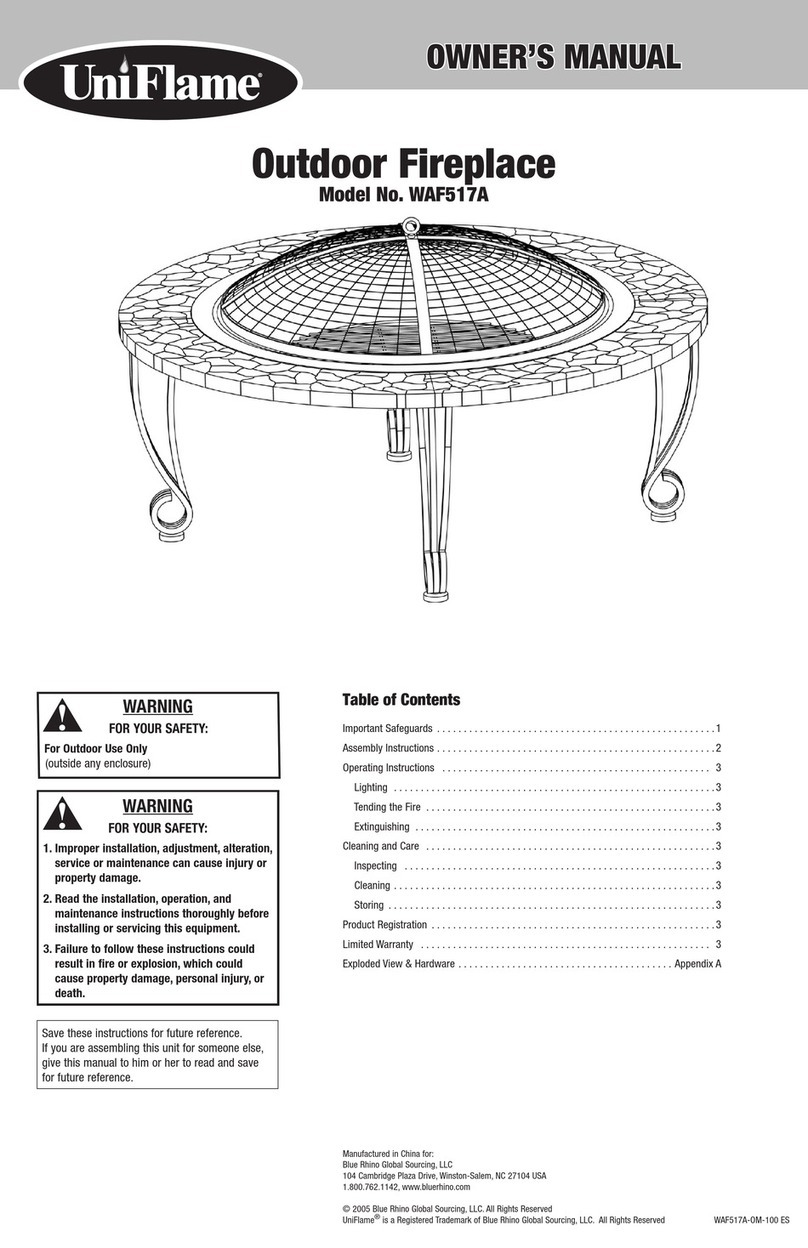 BlueRhino Uniflame WAF517A User manual