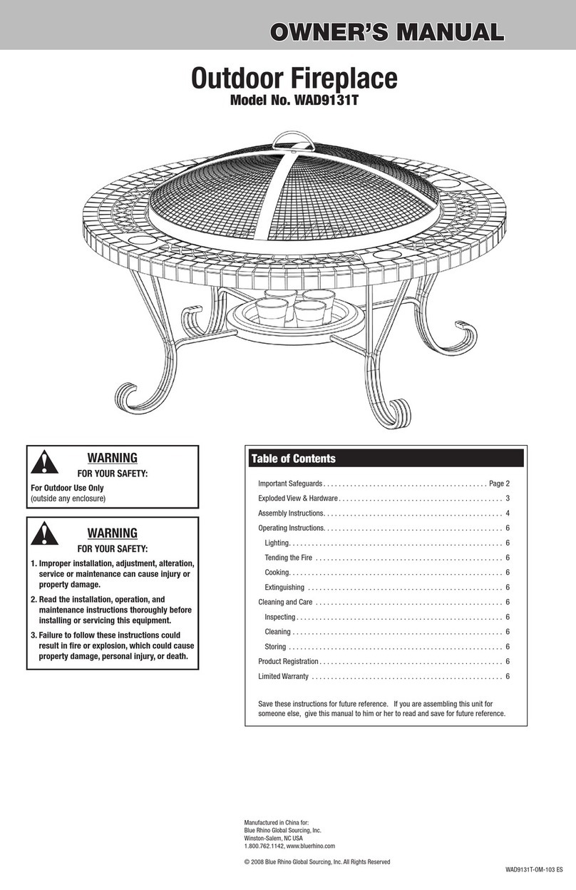 BlueRhino WAD9131T owner's manual