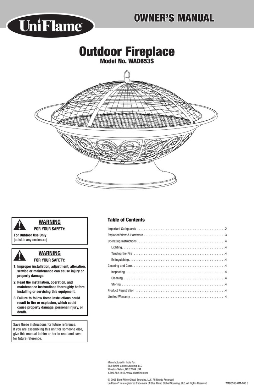 BlueRhino UniFlame WAD653S User manual BlueRhino UniFlame WAD653S User manual