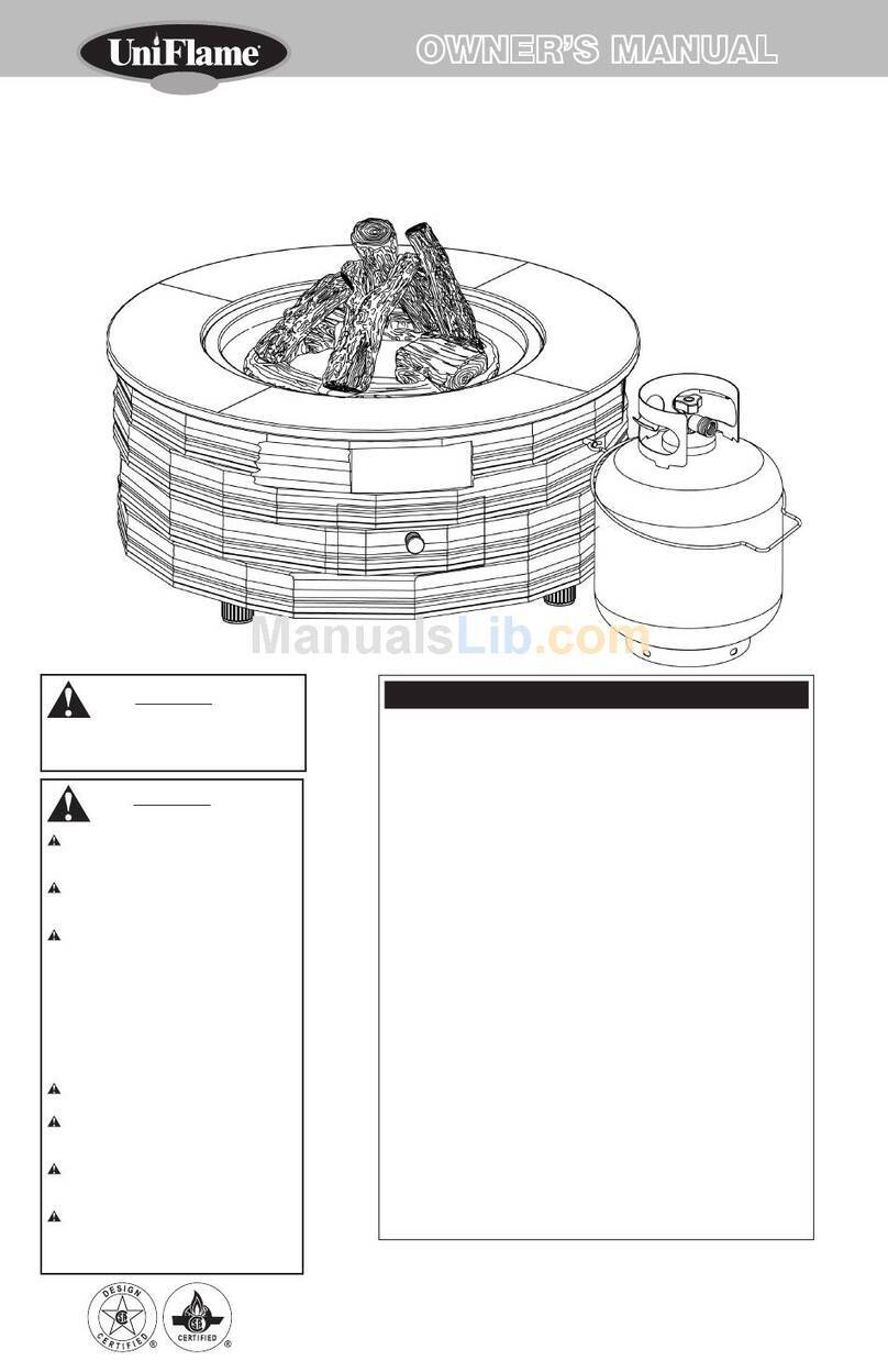 BlueRhino UniFlame Gold GAF720W owner's manual