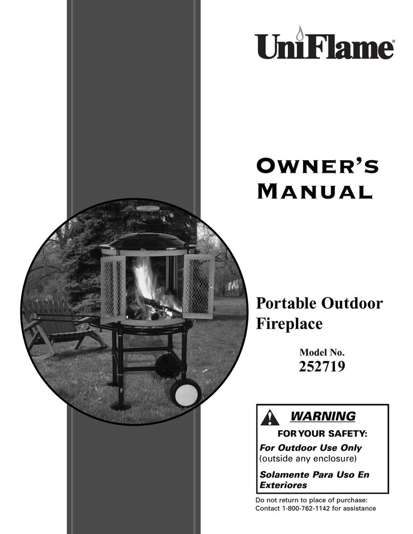 BlueRhino UniFlame 252719 User manual BlueRhino UniFlame 252719 User manual
