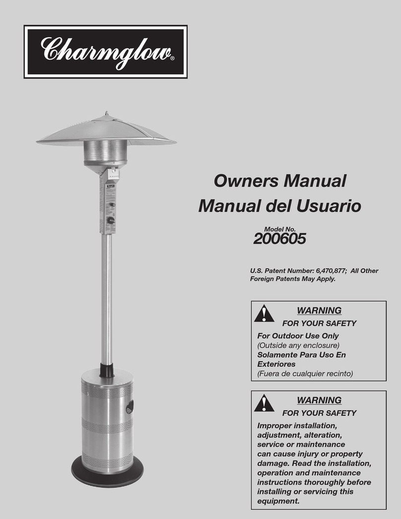 Charmglow 200605 User manual