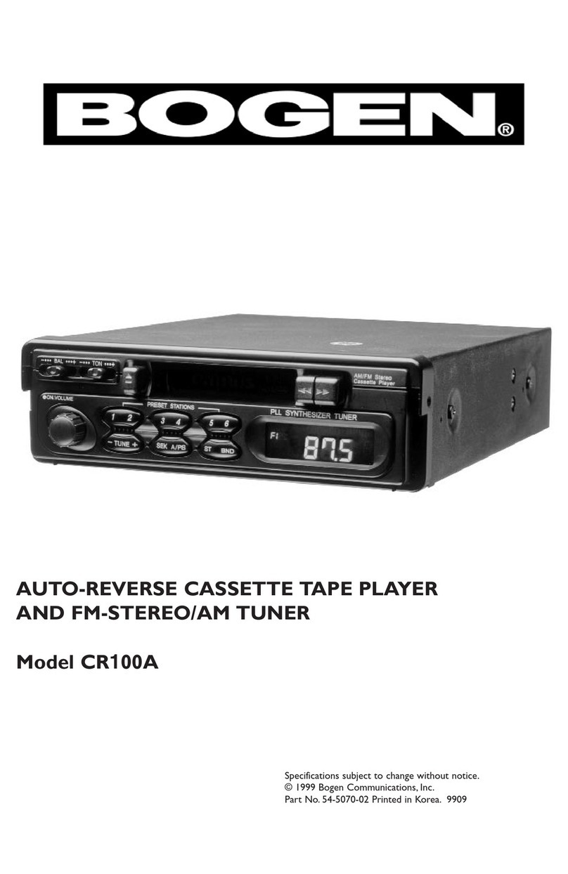 Bogen CR100A User manual