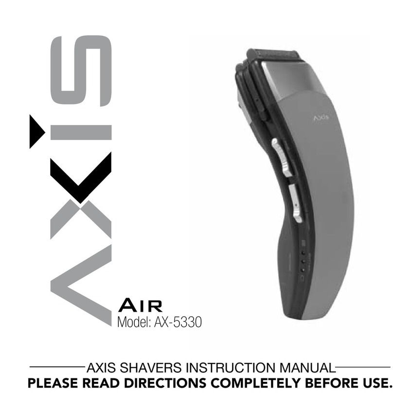 Axis AXIS AIR SHAVER AX-5330 User manual