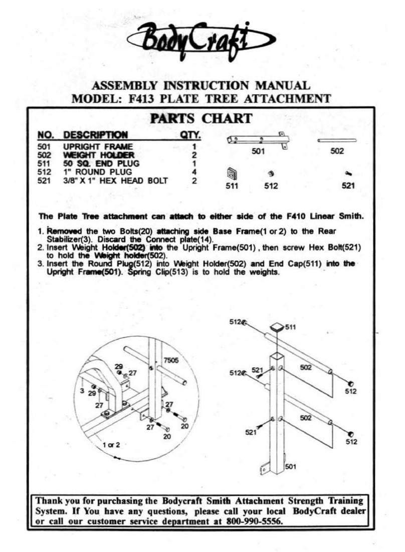 Body Craft Plate Tree Attachment F413 Assembly instruction