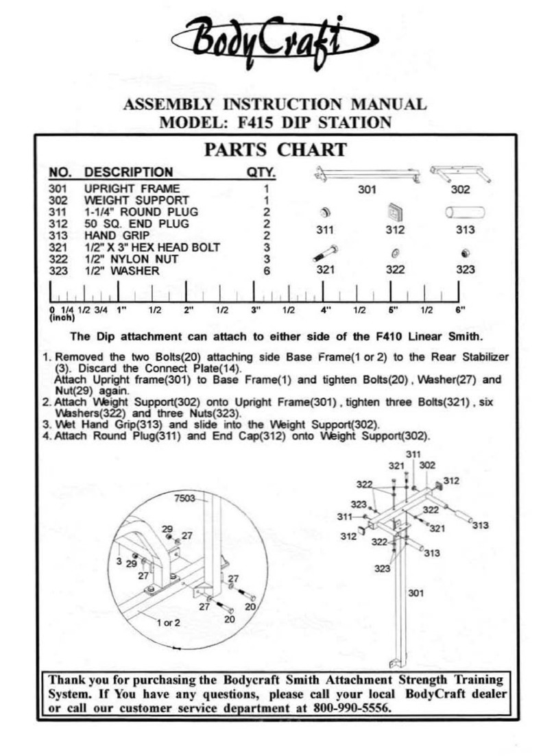 Body Craft Dip Station F415 Assembly instruction