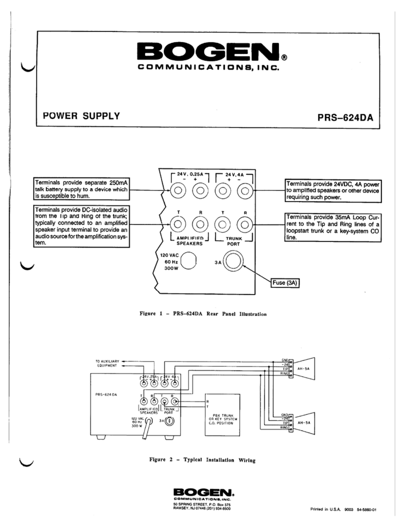 Bogen PRS-624DA datasheet