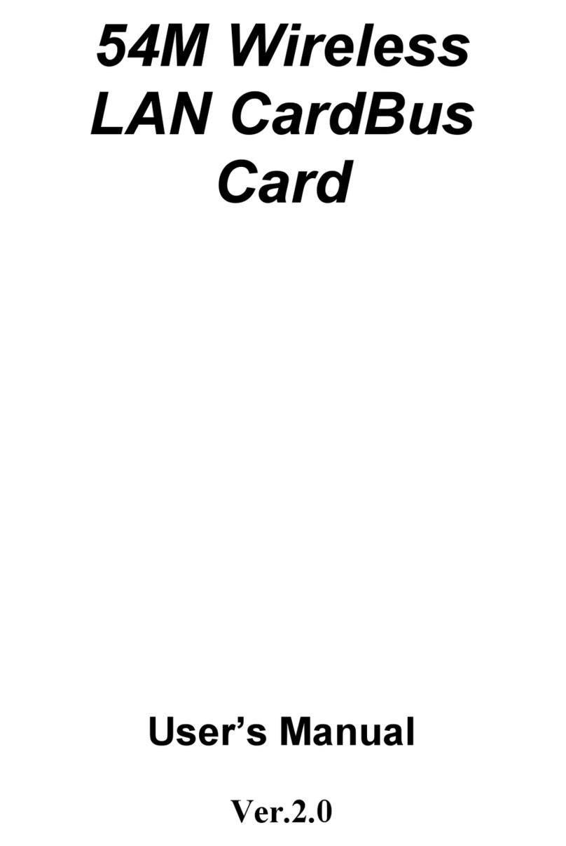 Boca Systems Wireless LAN CardBus Card 54M user manual