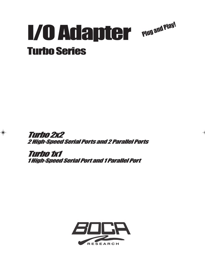 Boca Systems Turbo1x1 installation manual