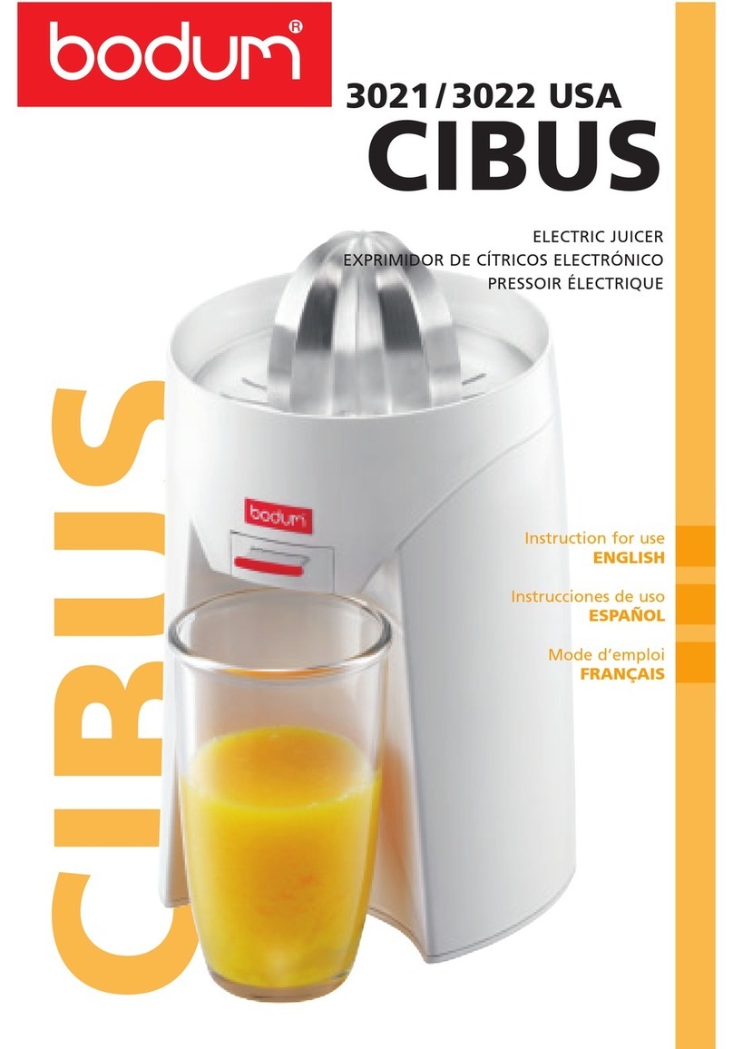 Bodum 3021 / 3022 Instructions for use