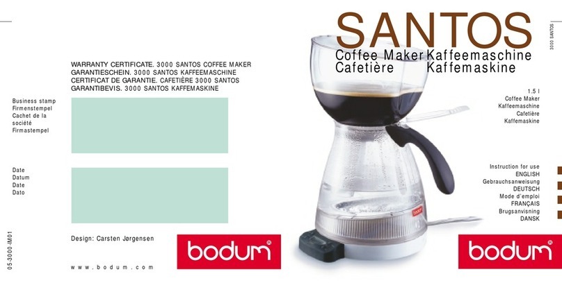 Bodum 05-3000-IM01 Instructions for use