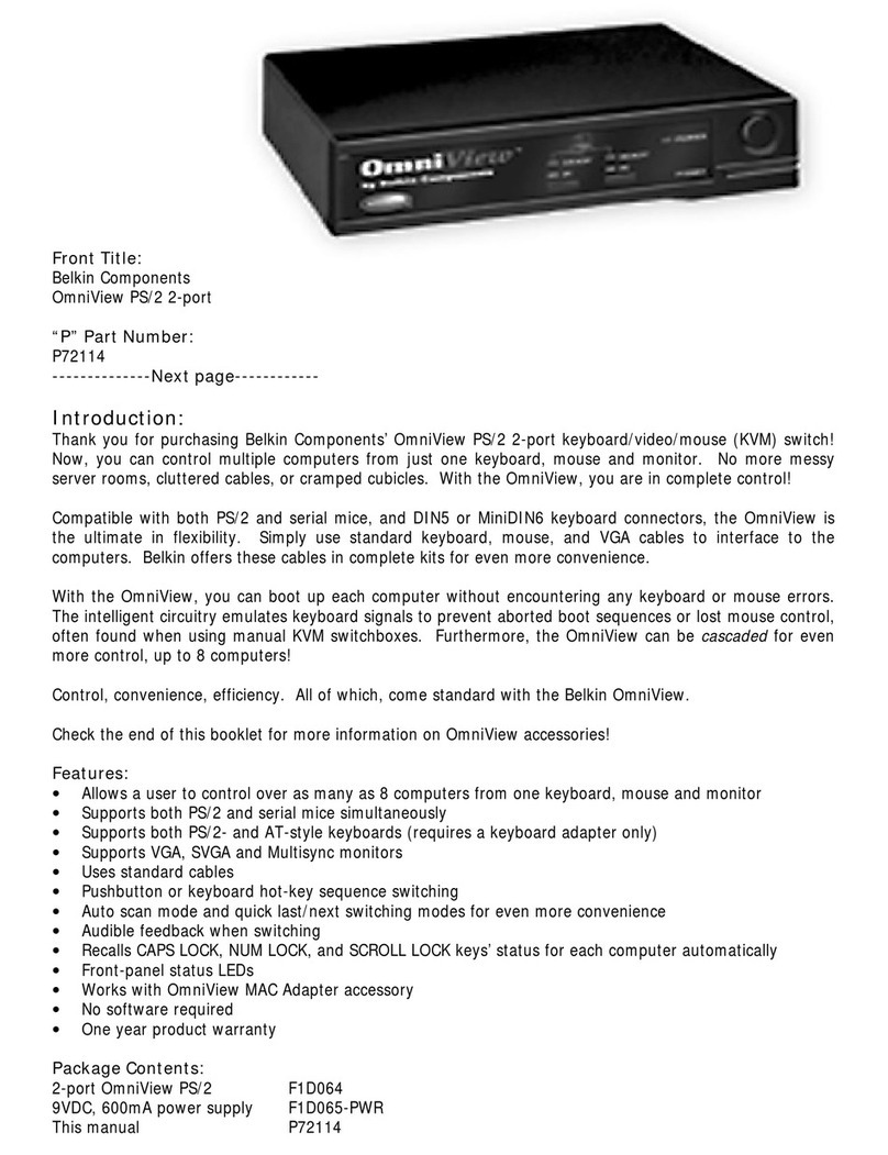 Belkin OMNIVIEW P72114 user manual