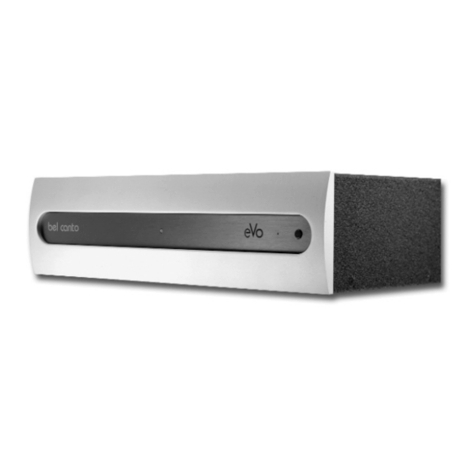 Bel Canto eVo2 User's guide and operating information
