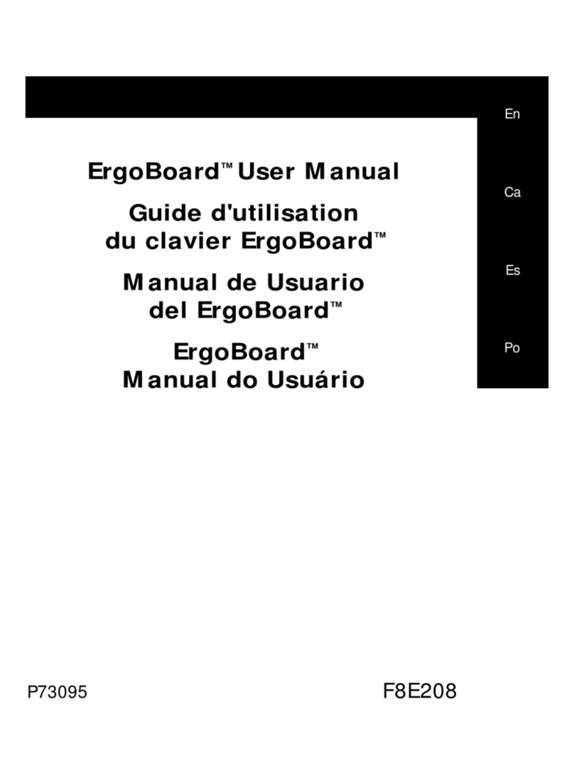 Belkin ErgoBoard F8E208 user manual