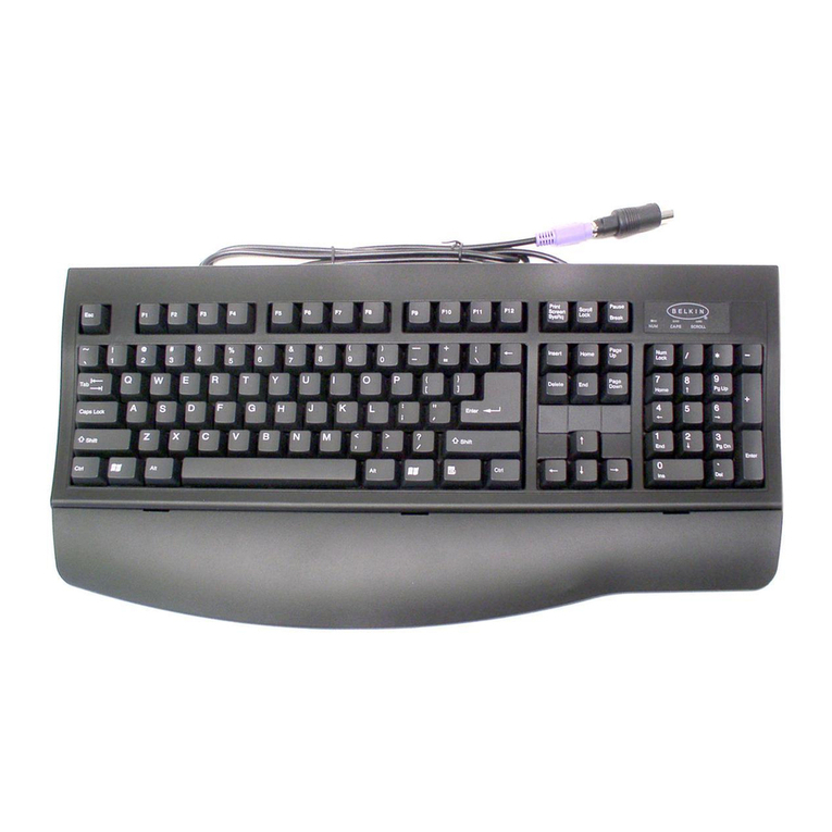 Belkin F8E206 - Wired Keyboard user manual
