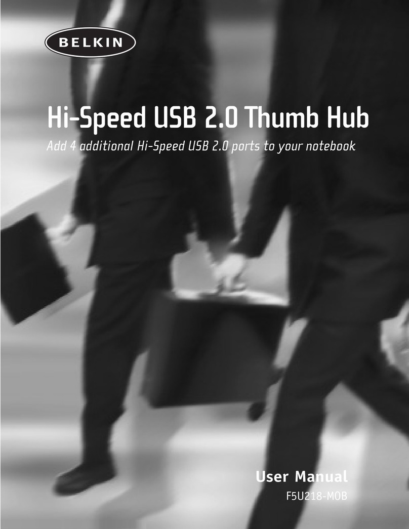 Belkin THUMB HUB F5U218-MOB User manual