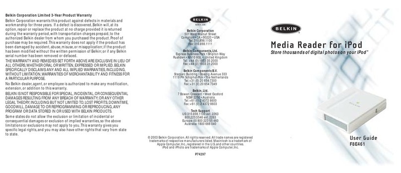 Belkin F8E461 User manual
