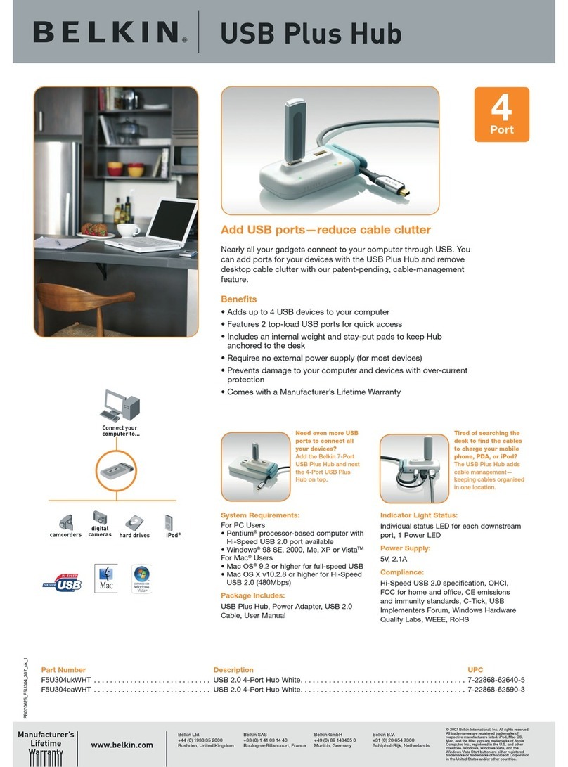 Belkin F5U304EAWHT User manual Belkin F5U304EAWHT User manual