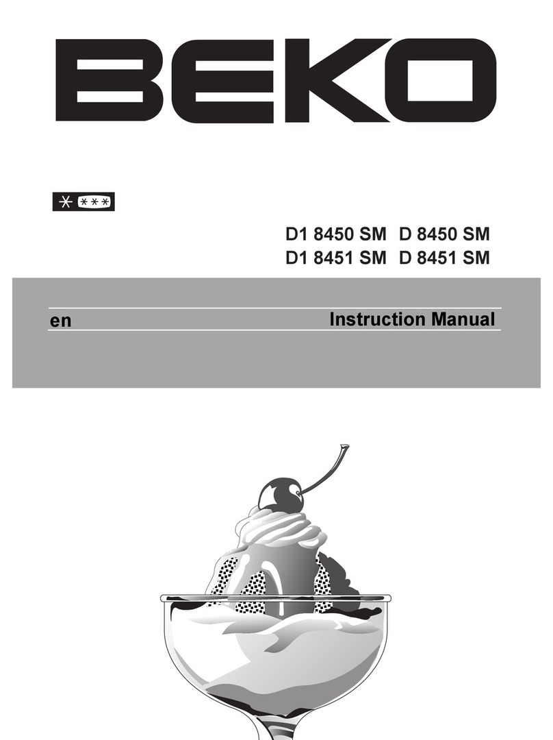 Beko D 8450 SM User manual