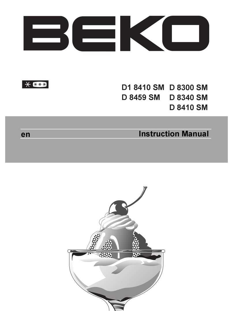 Beko D 8300 SM User manual Beko D 8300 SM User manual