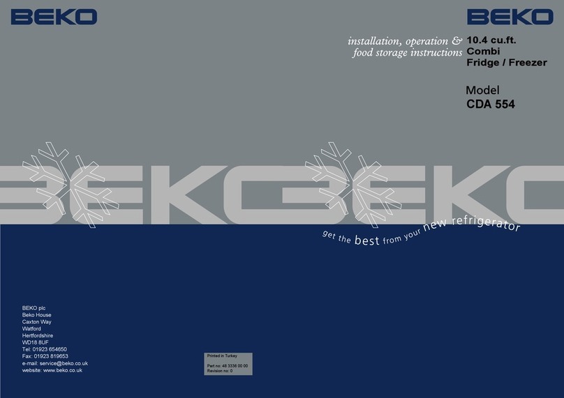 Beko CDA 554 Owner's manual