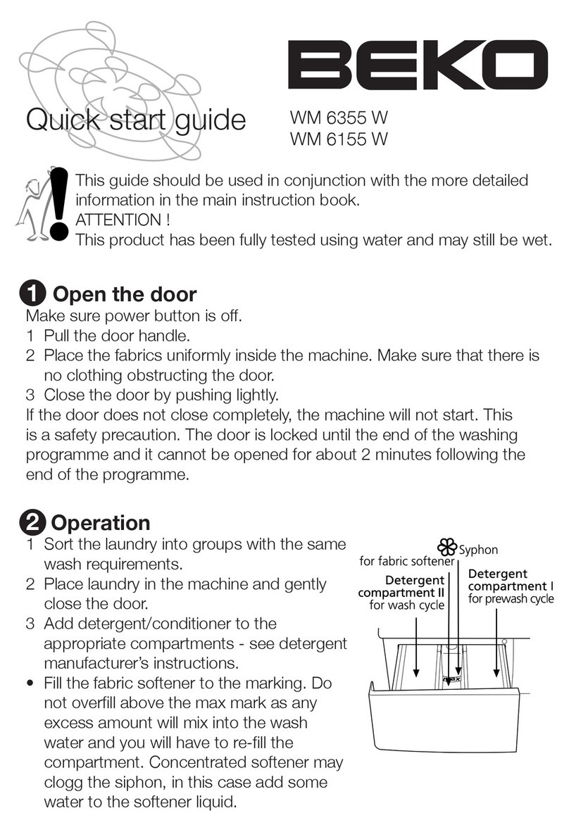 Beko WM 6155 W User manual
