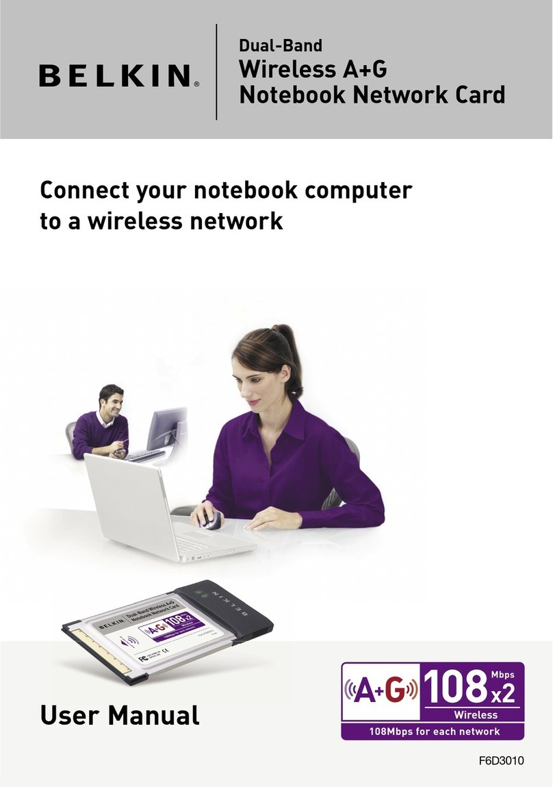 Belkin F6D301 user manual