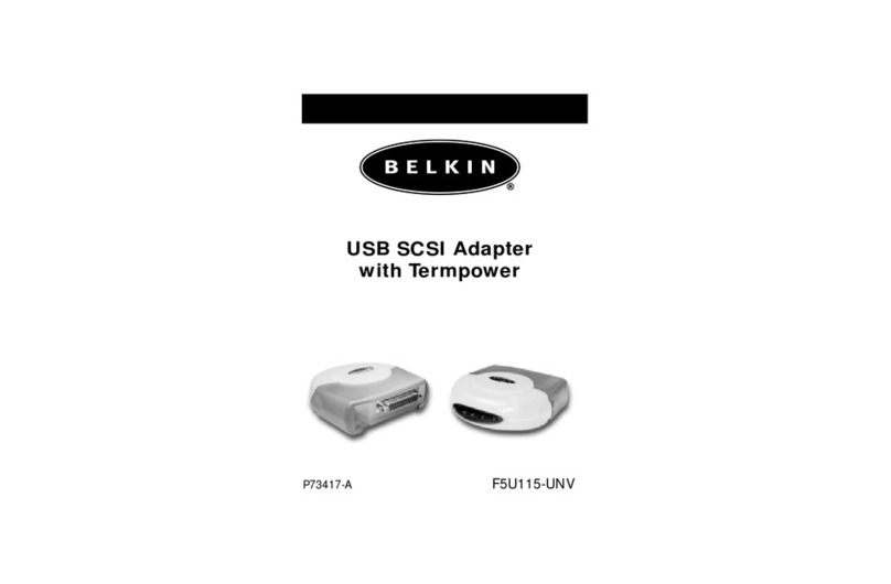 Belkin USB/SCSI Adapter F5U115-UNV User manual