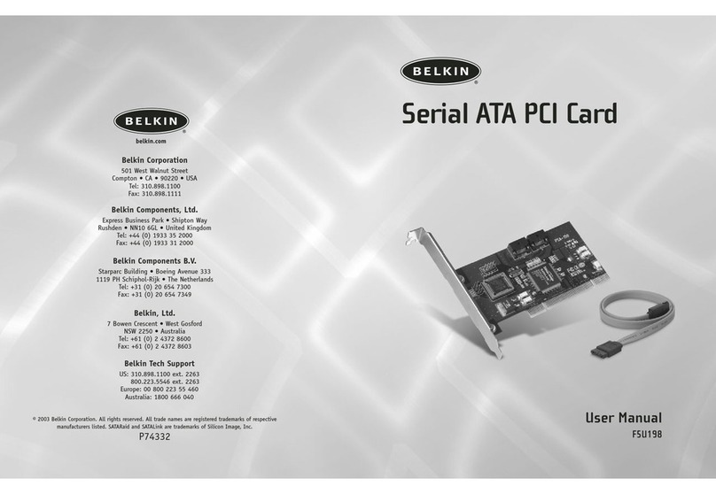 Belkin F5U198 User manual