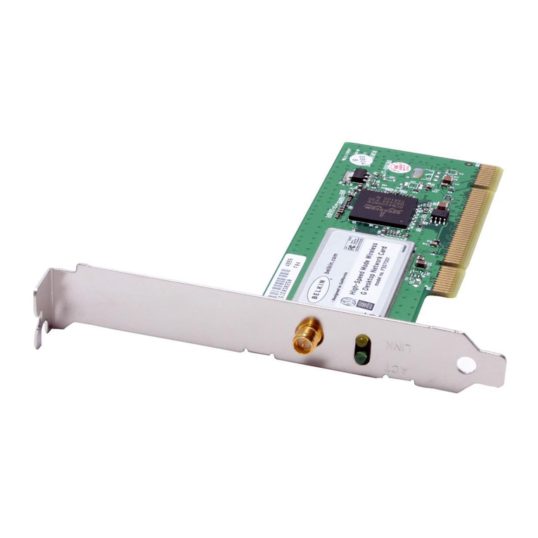 Belkin DESKTOP CARD F5D7001 User manual