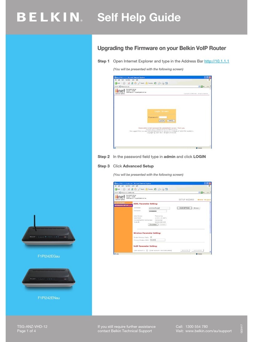 Belkin F1PI242EGAU Reference guide