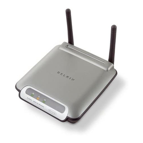 Belkin 802.11g Wireless Ethernet Bridge User manual Belkin 802.11g Wireless Ethernet Bridge User manual