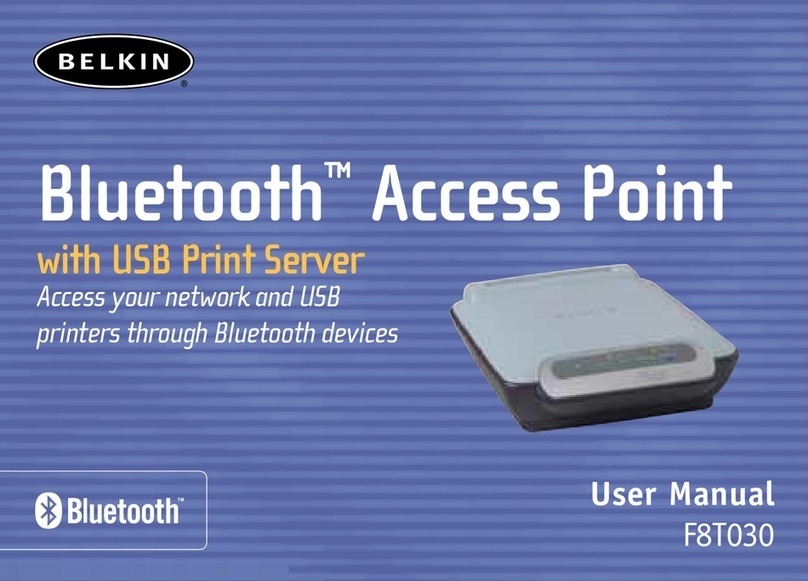 Belkin F8T030 - Bluetooth Access Point user manual