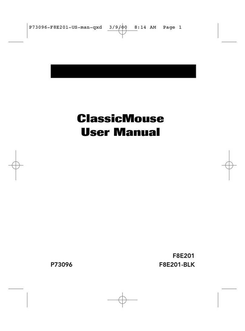 Belkin ClassicMouse F8E201-BLK User manual