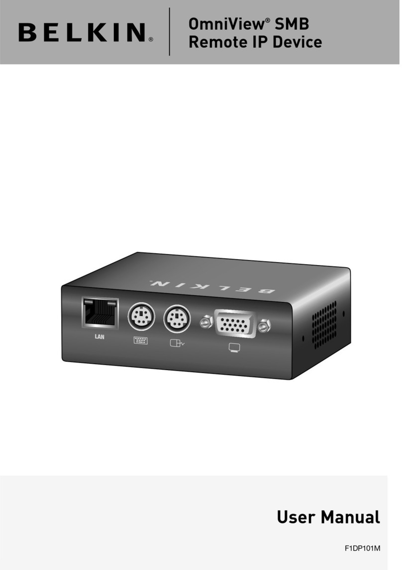 Belkin OmniView SMB F1DP101M user manual