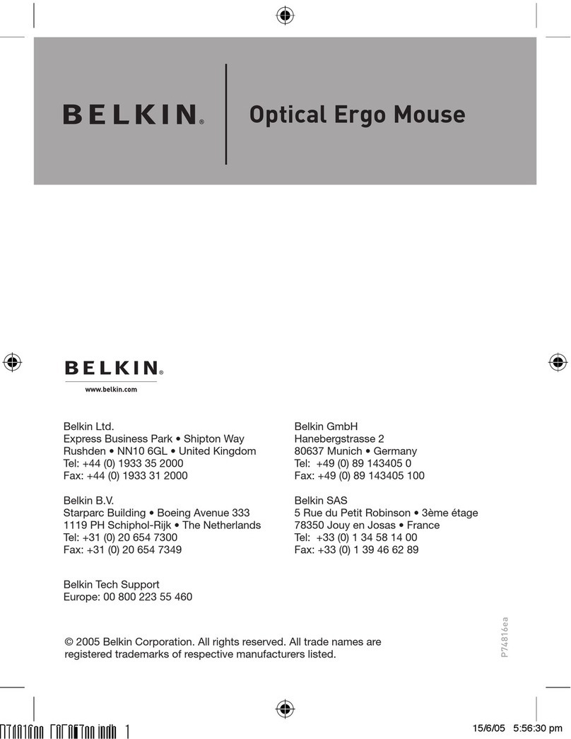 Belkin F8E857 user manual