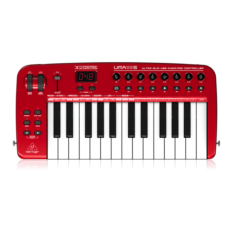 Behringer U-CONTROL UMA S UMA25S User manual